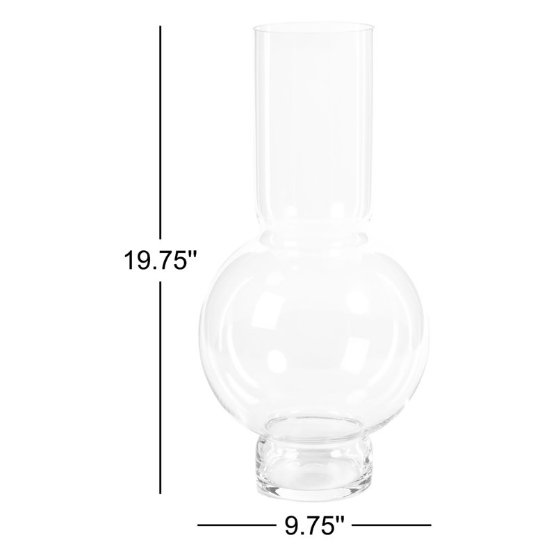 Vase de table en verre Korando, Transparent