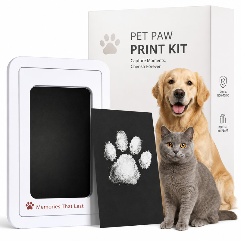 Ensemble de 6 empreintes de pattes pour animal de compagnie