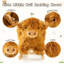 Cheval à bascule en peluche avec base en bois et sangle de sécurité-133736567