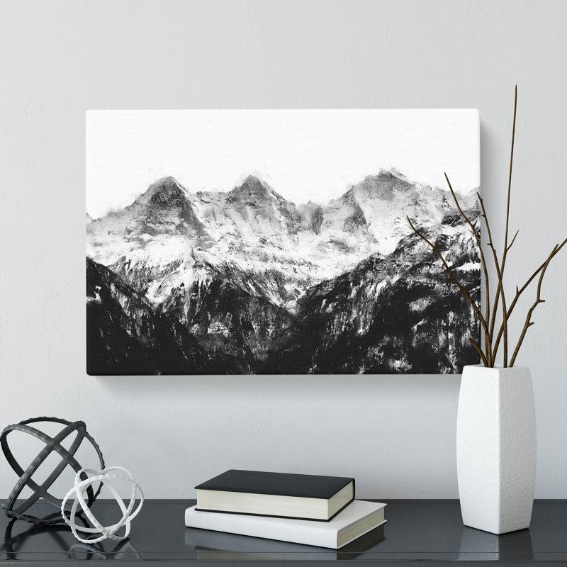 Mountain In Switzerland - Wrapped Canvas Print, 50cm H x 76cm W x 3cm D