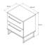 Nuvraj 61cm W Bilaminate Chipboard Bedside Table