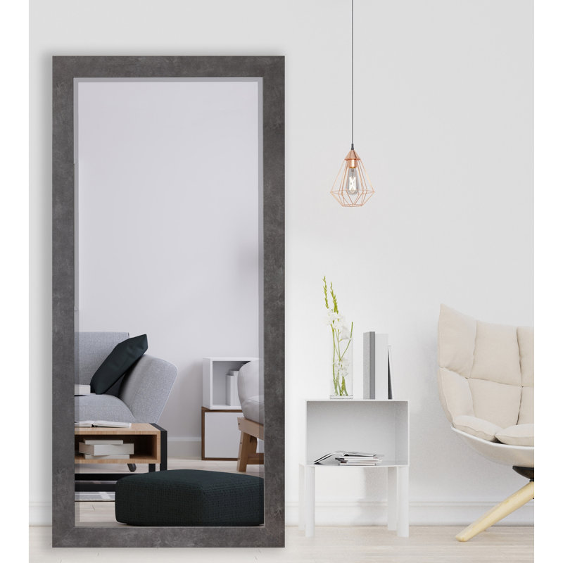 Engineered Wood Flat Mirror, 65.5" x 32"