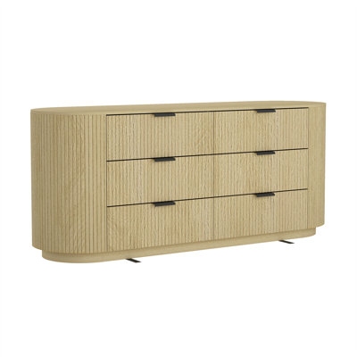 Olivia 71" Double Dresser with 6 Drawers by Manhattan Comfort