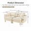 Canapé 2 places en tissu Boucle incluant 2 coussins-689569435-689569439-689569432