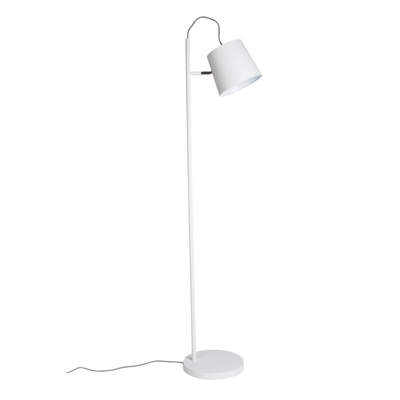 Task Floor Lamp, White, White