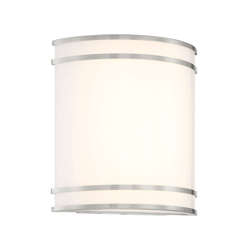 LED Flush Mounted Sconce, Brushed Nickel