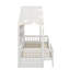 Lit simple avec tablettes