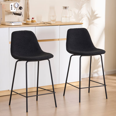 Hauteur de comptoir moderne Kavi avec coussin rembourré et pieds en métal