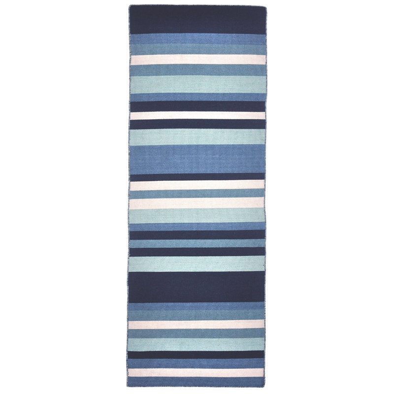Jonathon Striped Indoor / Outdoor Rug, Runner 2' x 8'