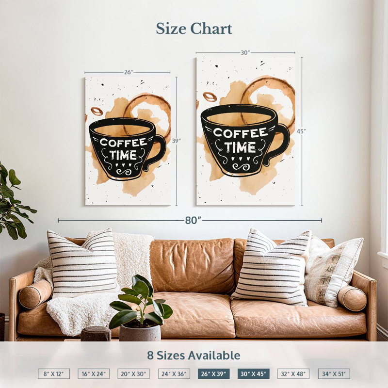 Yarlin Time For Coffee, 39" H x 26" W