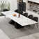 Rectangular Extendable Dining Table Up To 110'' with Sintered Stone Top for 8-12