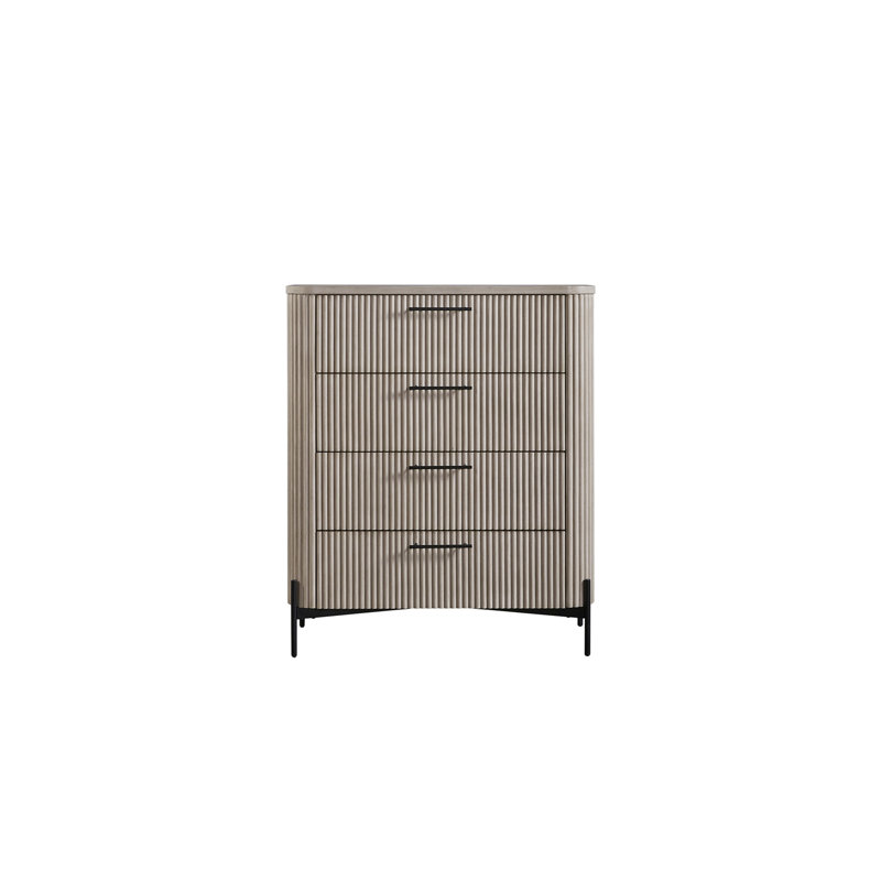 Commode 4 tiroirs - Taupe
