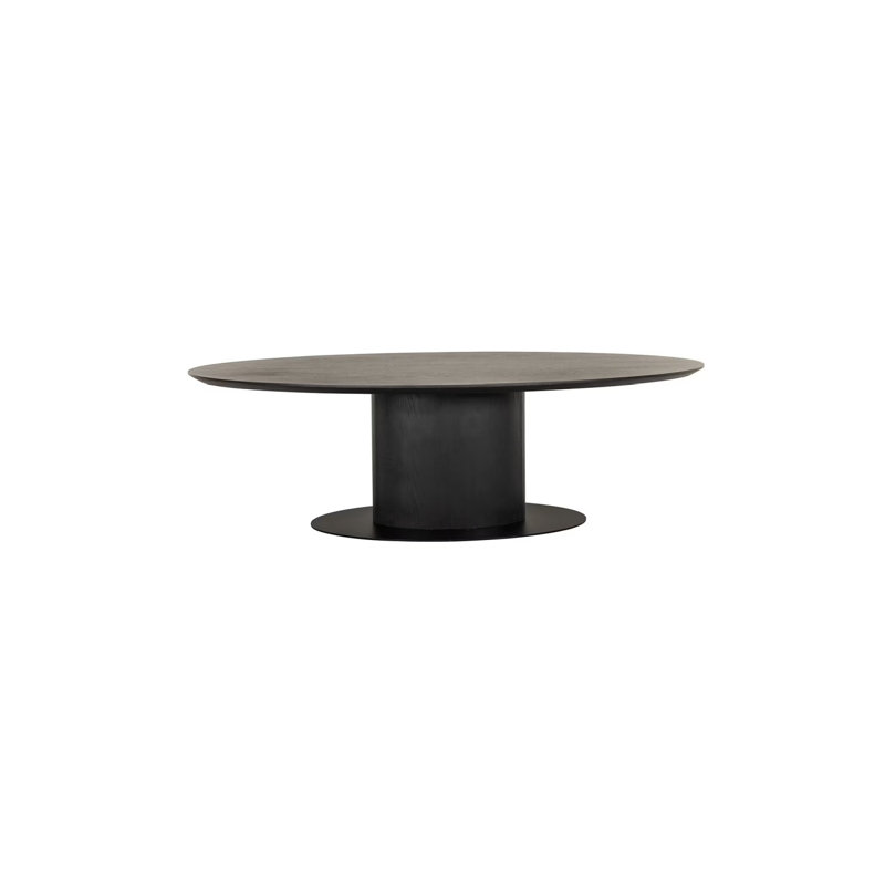 Table de salle à manger ovale, Café noir, H 30 po x L 94 po x l 43 po