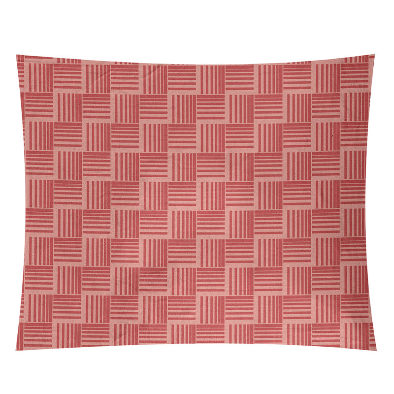 Tapisserie, H 68 po x l 80 po, Rouge