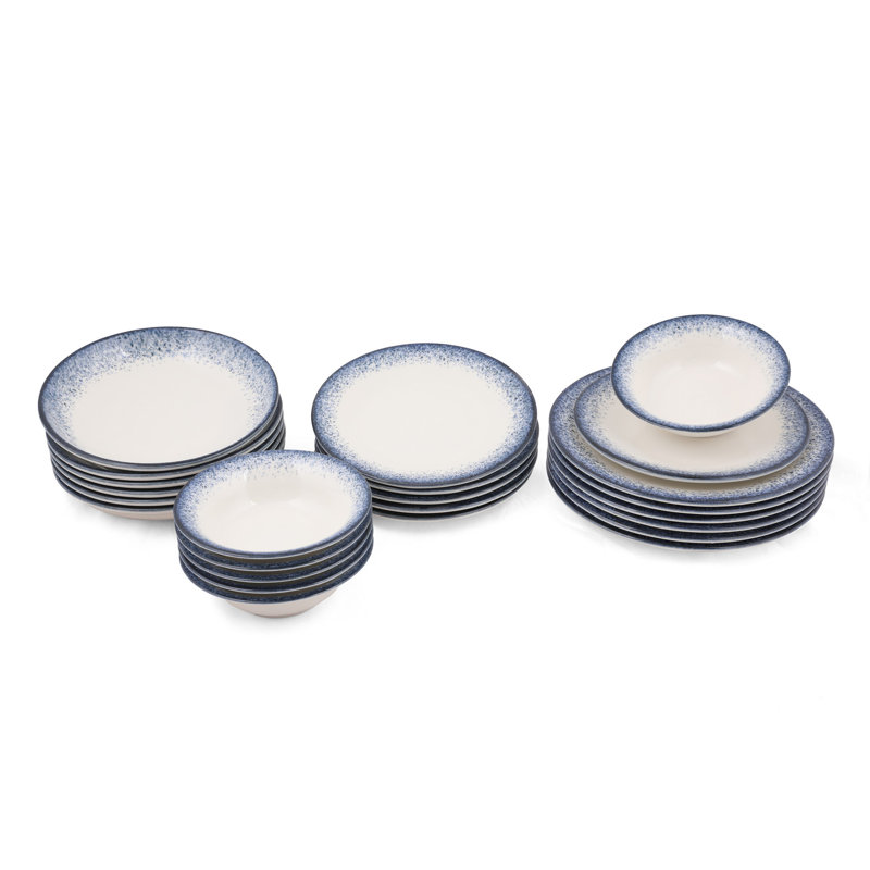 Saugerties Piece Porcelain China Dinnerware Set - Service for 6