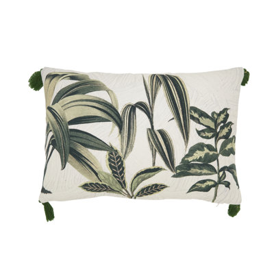 Palm Tree Filled Throw Pillow