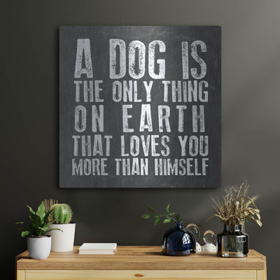  «Dog Love» par Erin Clark, art mural en métal, 12 po x 12 po