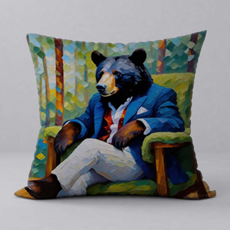 Polyester Throw Square Pillow Cover & Insert