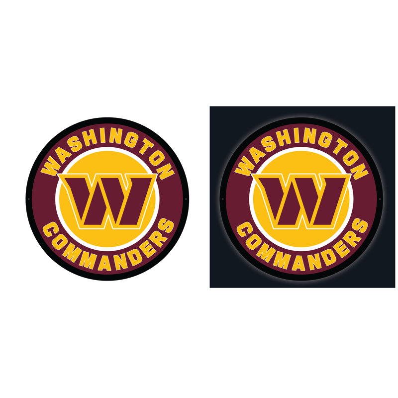 Plaque murale lumineuse NFL, Commanders de Washington