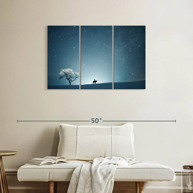 Une nuit étoilée II, H 24 po x l 38 po
