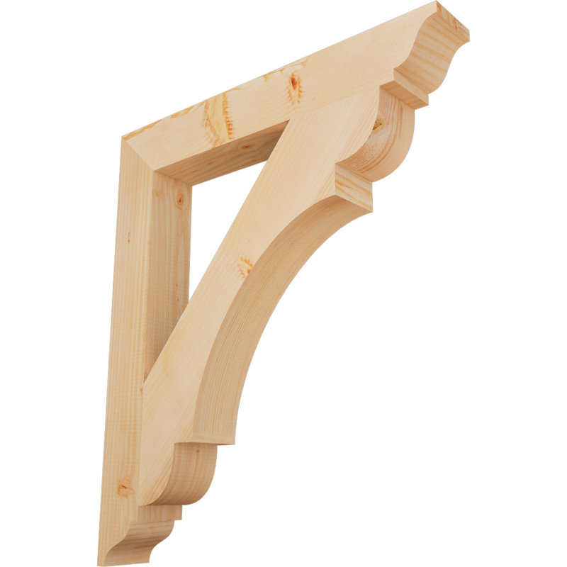 Support olympique traditionnel, H 32 po x l 3,5 po x P 28 po, Douglas (lisse)