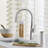 Rivana High-Arc Pull-Down Dual-Spray Kitchen Faucet - PVD Steel-50901470