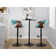 Swivel Upholstered Adjustable Height Counter Stool with Metal Frame