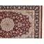 Tapis de zone noué la 2000 marine/rouge 3 pi 5 po x 5 pi 4 po one-of-kind-main Greiner