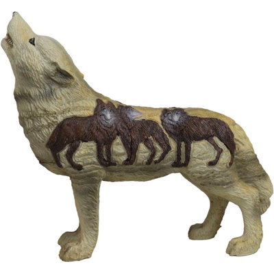 Figurine loup 6,25 po
