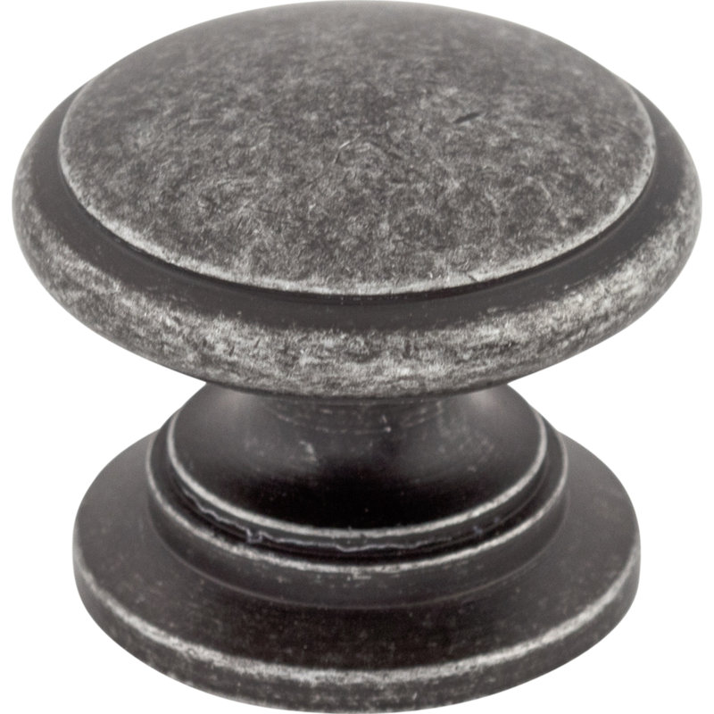 Ray 1 1/4" Diameter Round Knob, Black Iron