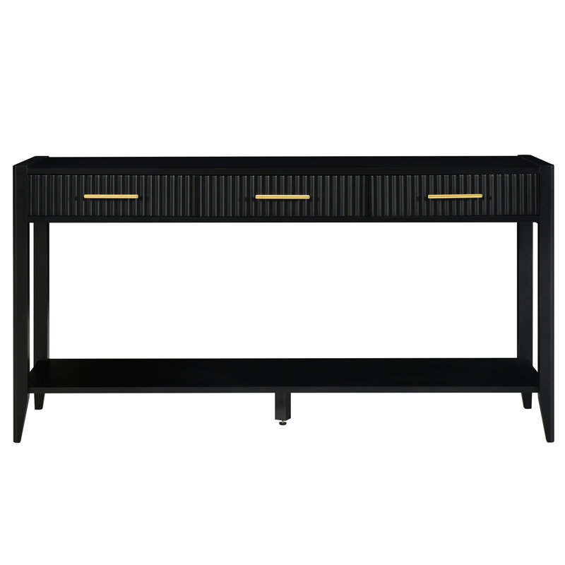 Console à tiroirs à rayures verticales Ustyle
