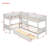 Evila Kids Twin Over Twin Bunk Bed with Drawers-631533764