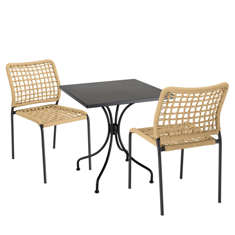 Decole 2 - Person Patio Dining Set Square Table