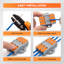 Lever Wire Splitter Connector, Reusable Tool-Free Wall-Mount Terminal Block for Junction Box and Lighting Applications-133665169