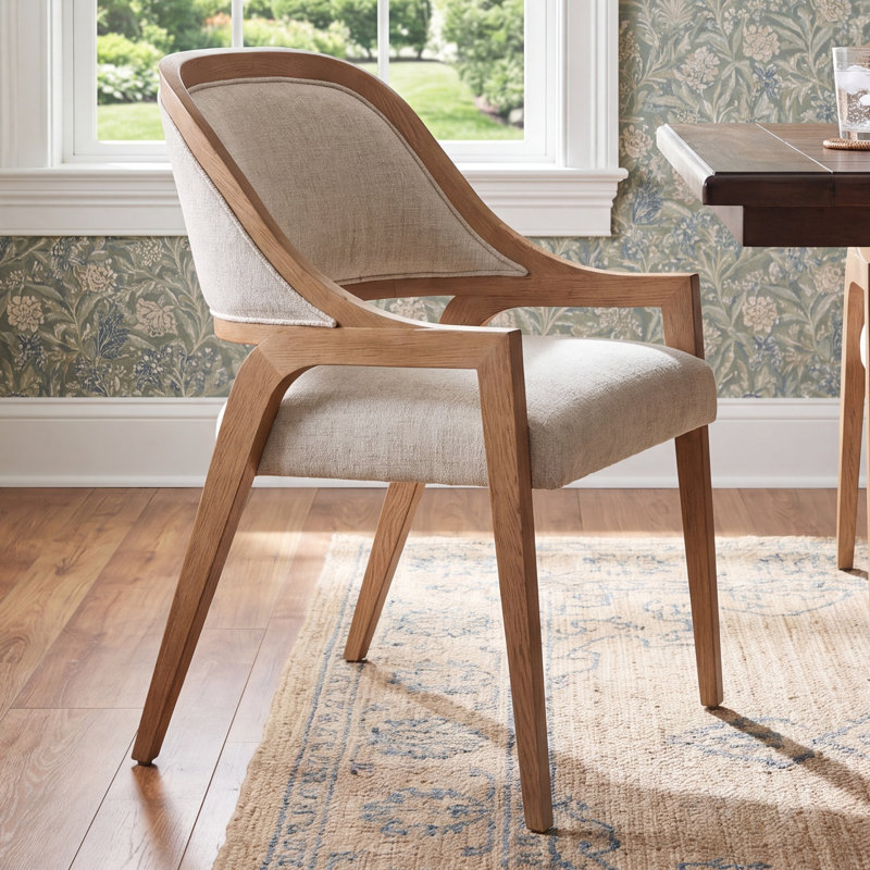 Caterina Arm Chair, White Oak