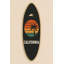 Tapis décoratif California Sunset Surfboard (noir)