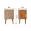 Lancelot 40cm W Solid Wood Bedside Table-1296722549