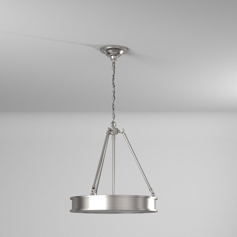 Everlee 3-Light Chandelier, Brushed Nickel