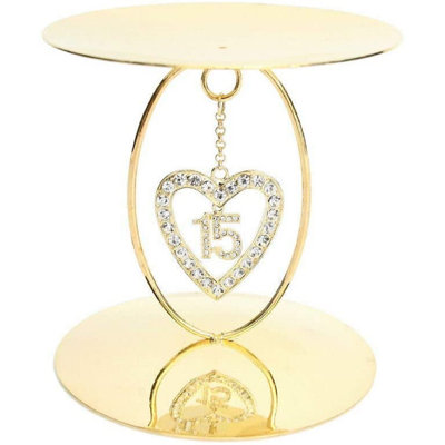 Porte-bougie pilier en métal doré Hosley, d'une hauteur de 5 po. Cadeau idéal pour les fêtes, les mariages, les fêtes, les occasions spéciales, les spas, le spa