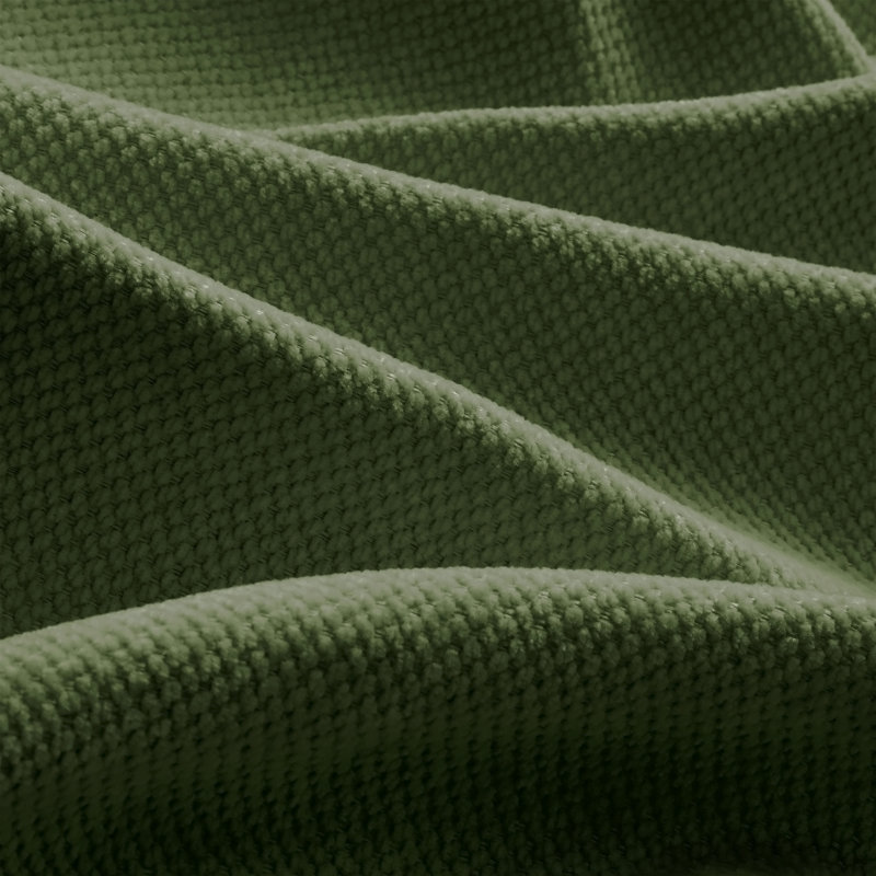 Canapé Flora en chenille LSF - Vert, Green Chenille