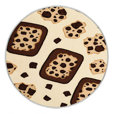  Tapis crème glacé à motif de biscuits lavables