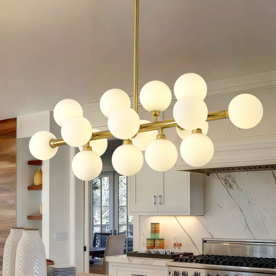 Luminaire suspendu 16 lumières Spoutnik Mid-Century