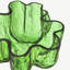 Bol craquelé vert