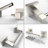 3-Piece Bath Hardware Set Wall Mounted Bathroom Accessories Set With Towel Ring, Toilet Paper Holder In Brushed Nickel-121793990