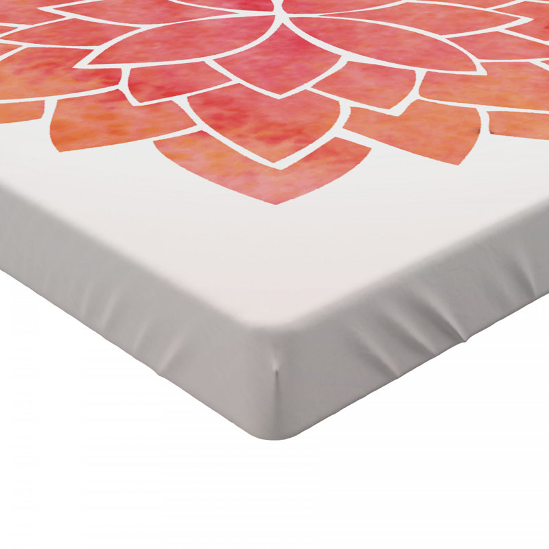 Microfiber Floral Fitted Sheet, Twin XL Fitted Sheet