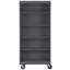 Bibliothèque mobile en acier Sandusky par l 36 po x P 18 po x H 78 po Sandusky-15959982