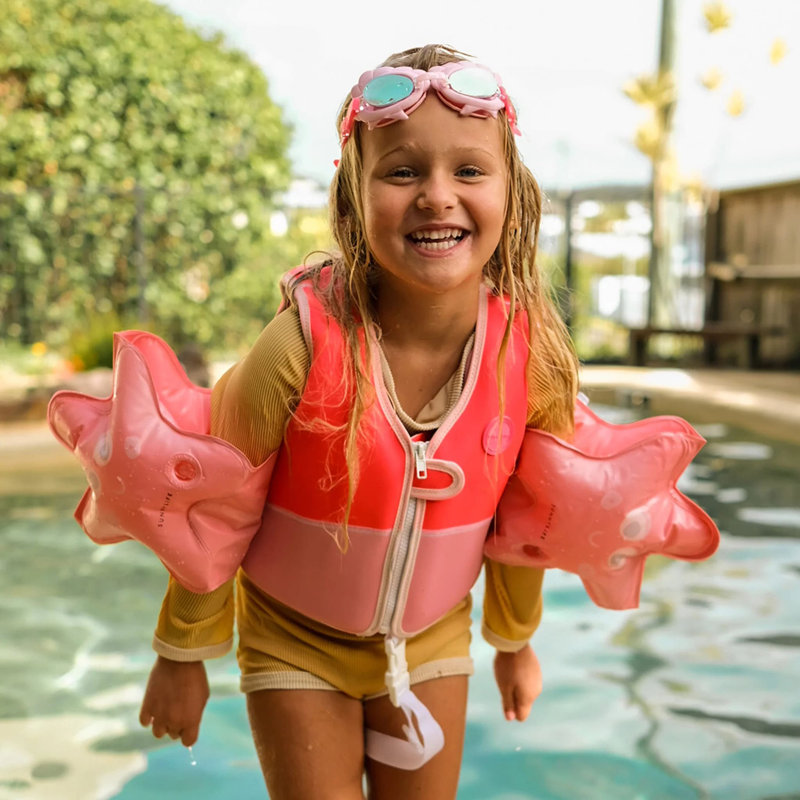 Sunnylife: Buddy Float Bands - Melody The Mermaid Strawberry - Dispositifs de flottement des bras gonflables
