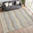 Machine Washable Indoor/Outdoor Micelotta ACN2333 Stripes Rug-481029100