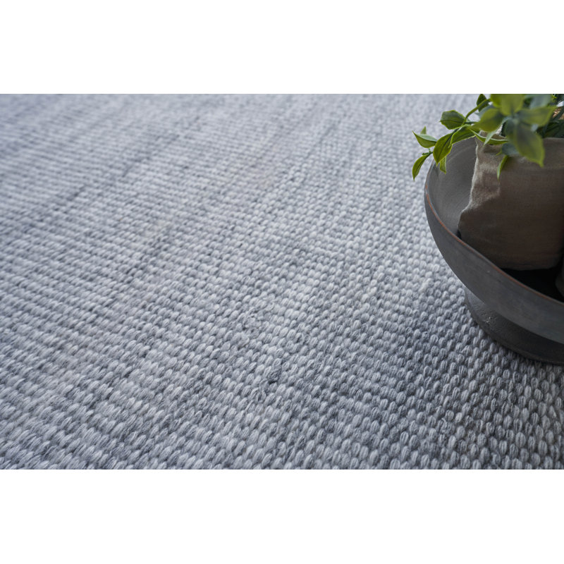 Loro Area Rug in Light Silver, Rectangle 14' x 18'