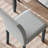 4 - Person Wooden-Frame Upholstered Dining Set with Rectangular Faux-Marble Pattern top table